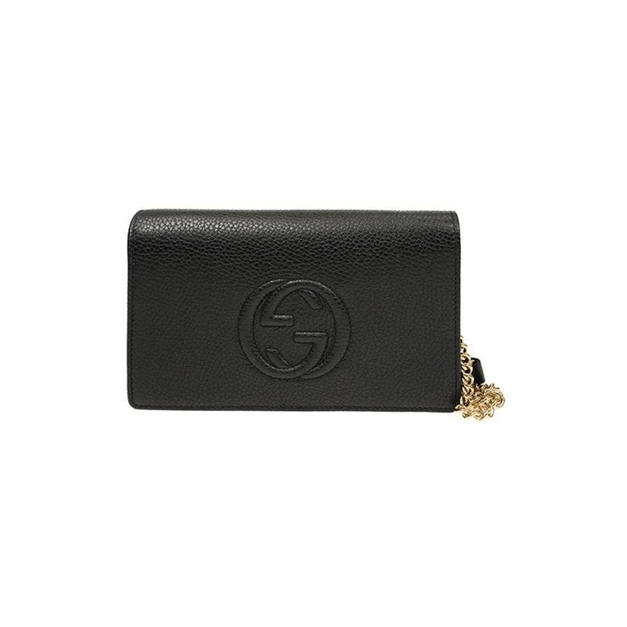 Gucci Soho Chain Wallet for Women in Black (598211-A7M0G-1000)-0
