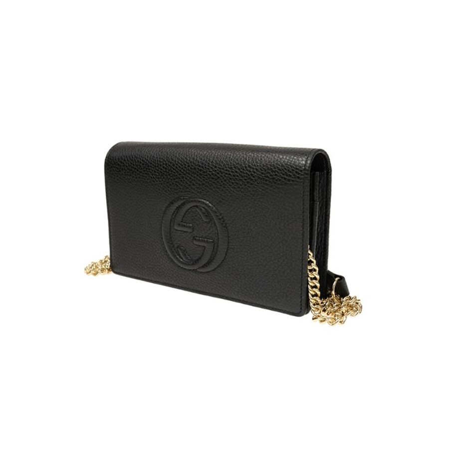 Gucci Soho Chain Wallet for Women in Black (598211-A7M0G-1000)-1