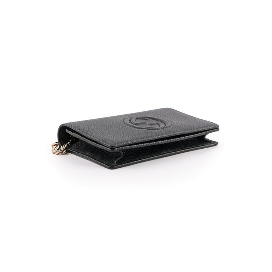 Gucci Soho Chain Wallet for Women in Black (598211-A7M0G-1000)-3