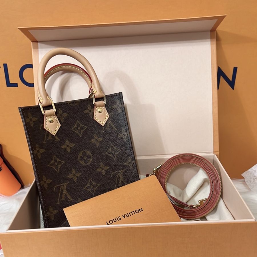 LV M69442經典PETIT SAC PLAT系列帆布手提/斜背包-0