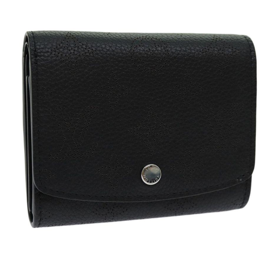 【日本直送】LOUIS VUITTON Mahina Portefeuille Iris 緊湊型皮夾 黑色 M62540 LV 授權 70838A-0
