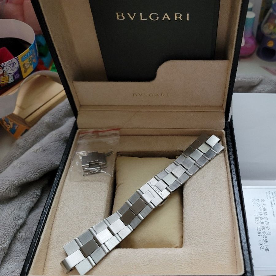 寶格麗 bvlgari Diagono Calibro 303 18K白金錶圈-9