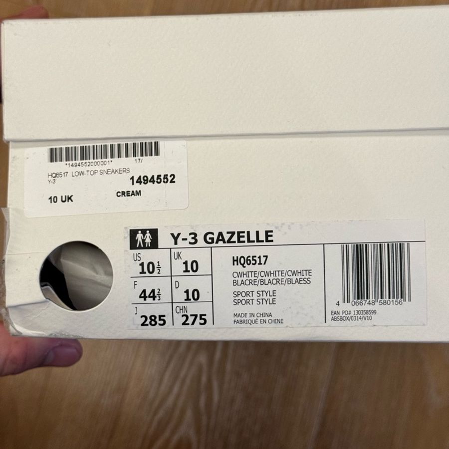 全新 Y-3麂皮小白鞋-9