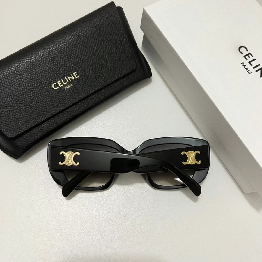 Celine凱旋門黑金墨鏡 走秀款 超時尚-4