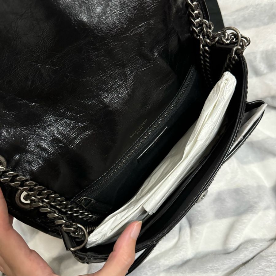 YSL NIKI中號黑色-7