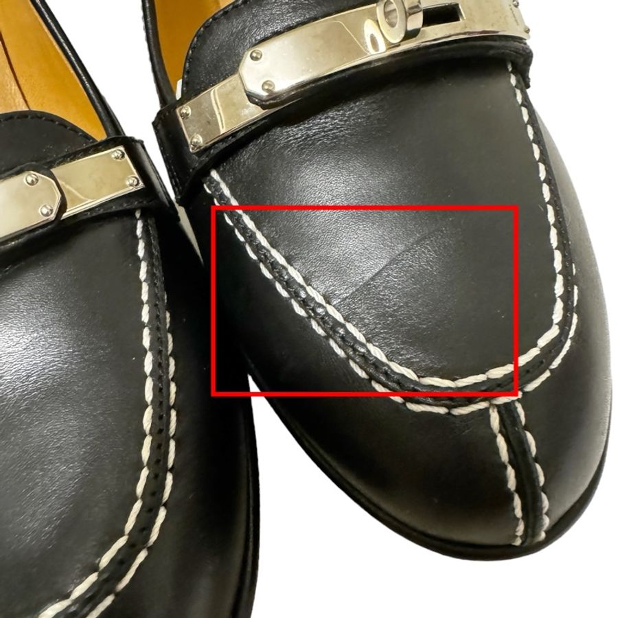 🍒Hermes 高跟鞋厚底 Kelly 小牛皮高跟鞋size:38 / 2F240610-1-15