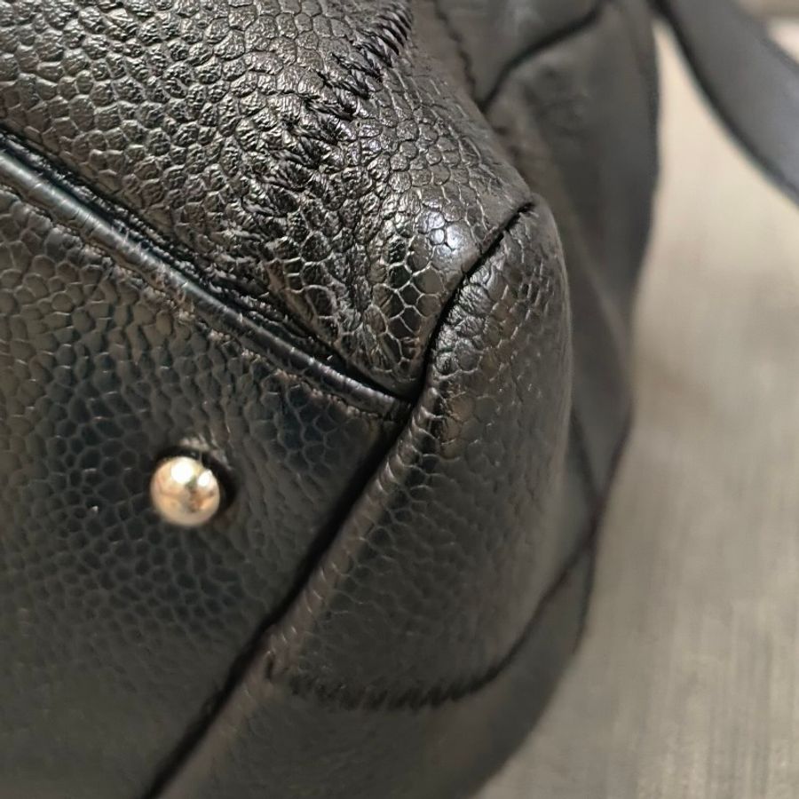💙天菜💙CHANEL 絕美外縫肩背包(Black) 冰格/手提包/小飯盒-10