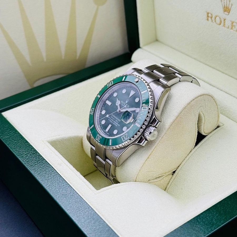 ROLEX 勞力士 Submariner 116610LV 潛航者 綠水鬼 陶瓷框 全綠水鬼 自動上鍊 40mm-1