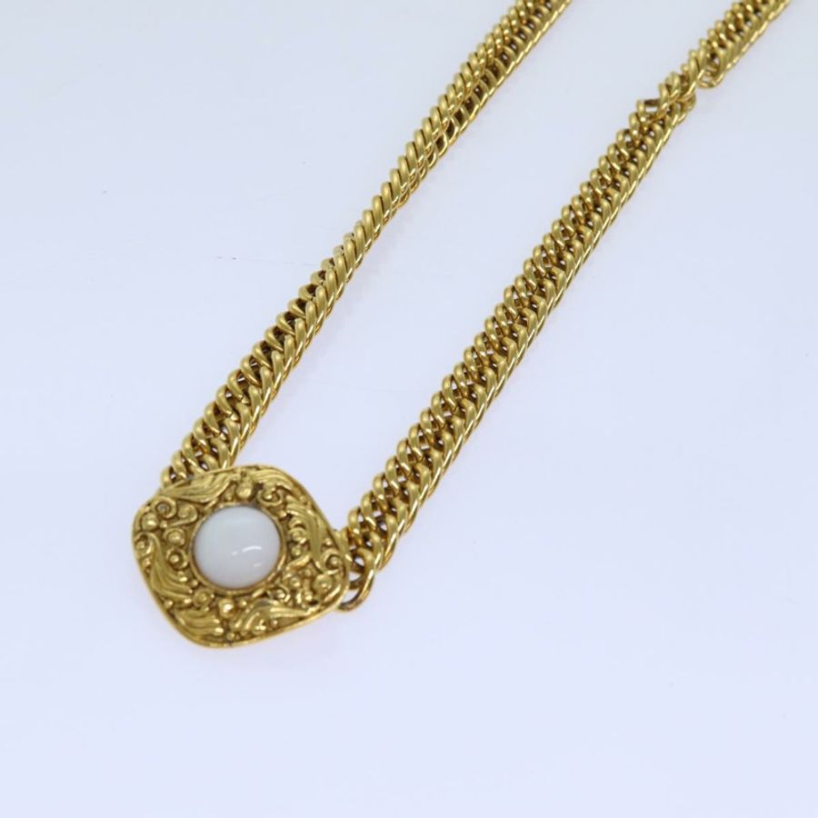 【日本直送】香奈兒 (CHANEL) 鏈珍珠腰帶,金屬金 CC 認證 bs13679-1