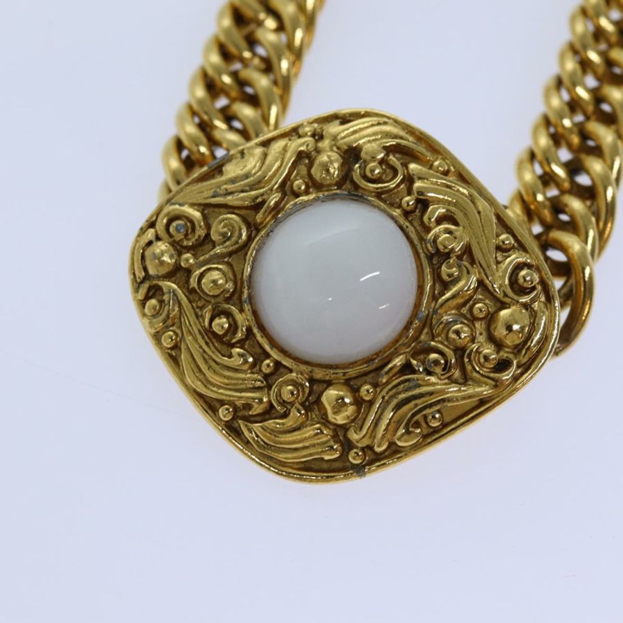 【日本直送】香奈兒 (CHANEL) 鏈珍珠腰帶,金屬金 CC 認證 bs13679-4