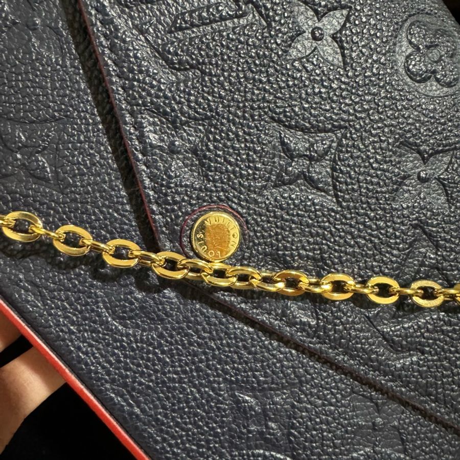 LV Pochette Felicie 三合一鏈條包 壓紋 經典老花-1