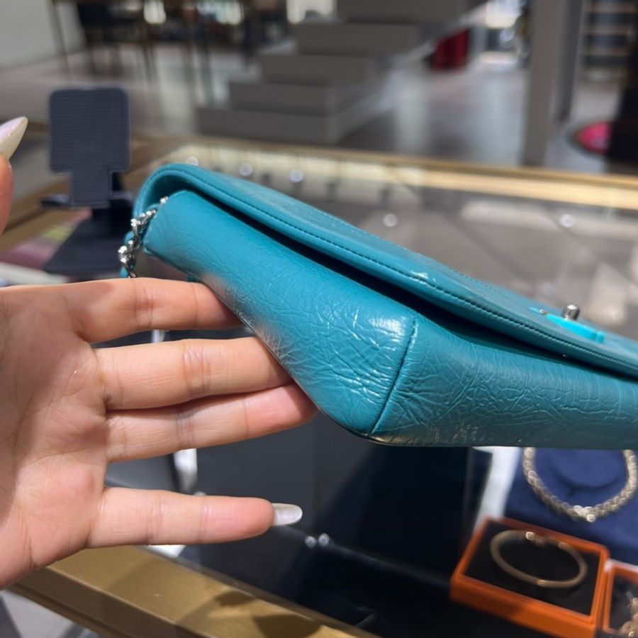 Chanel tiffany blue鏈條包-2
