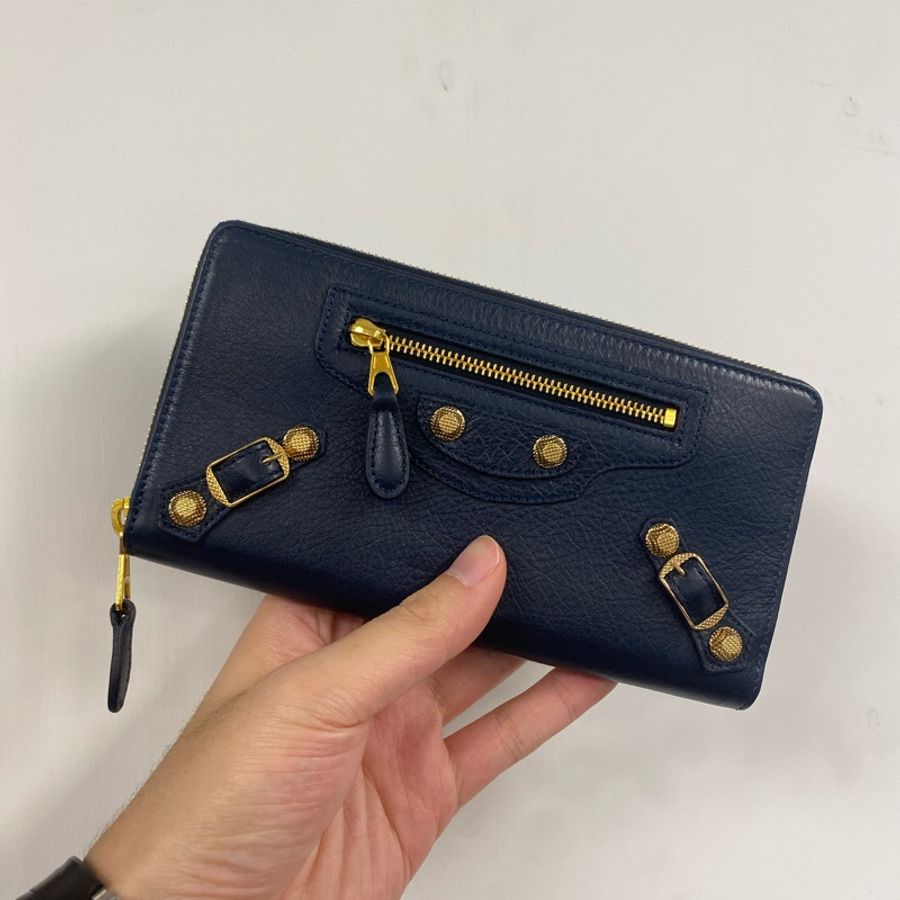 balenciaga CITY 長夾 海軍藍-0