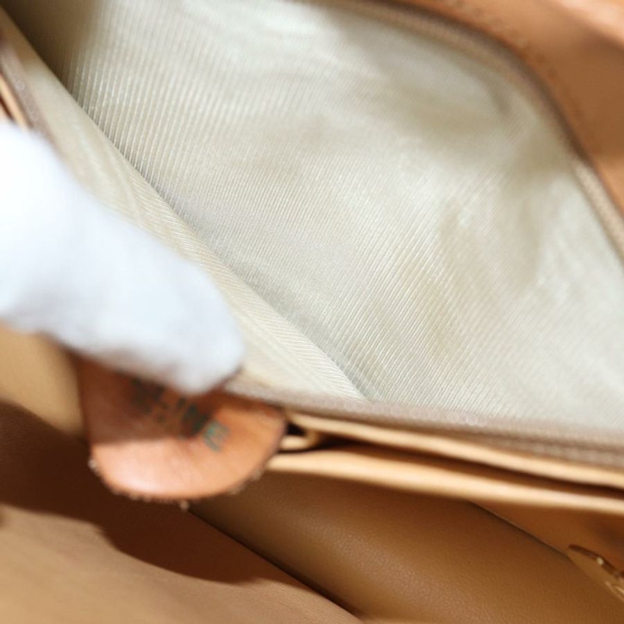【日本直送】CELINE Macadam帆布肩背包,塗佈帆布,米色,正品 71054-10