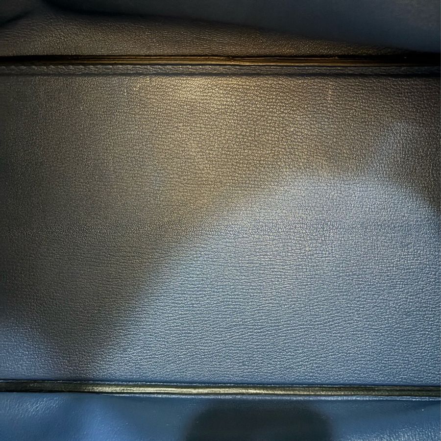HERMES HAC BIRKIN 40 TOGO S4 深邃藍色 荔枝皮 銀釦 鉑金包 手提包-29