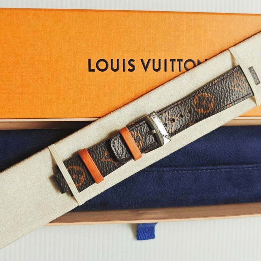 Louis vuitton 路易威Tambour Monogram帆布錶帶-0