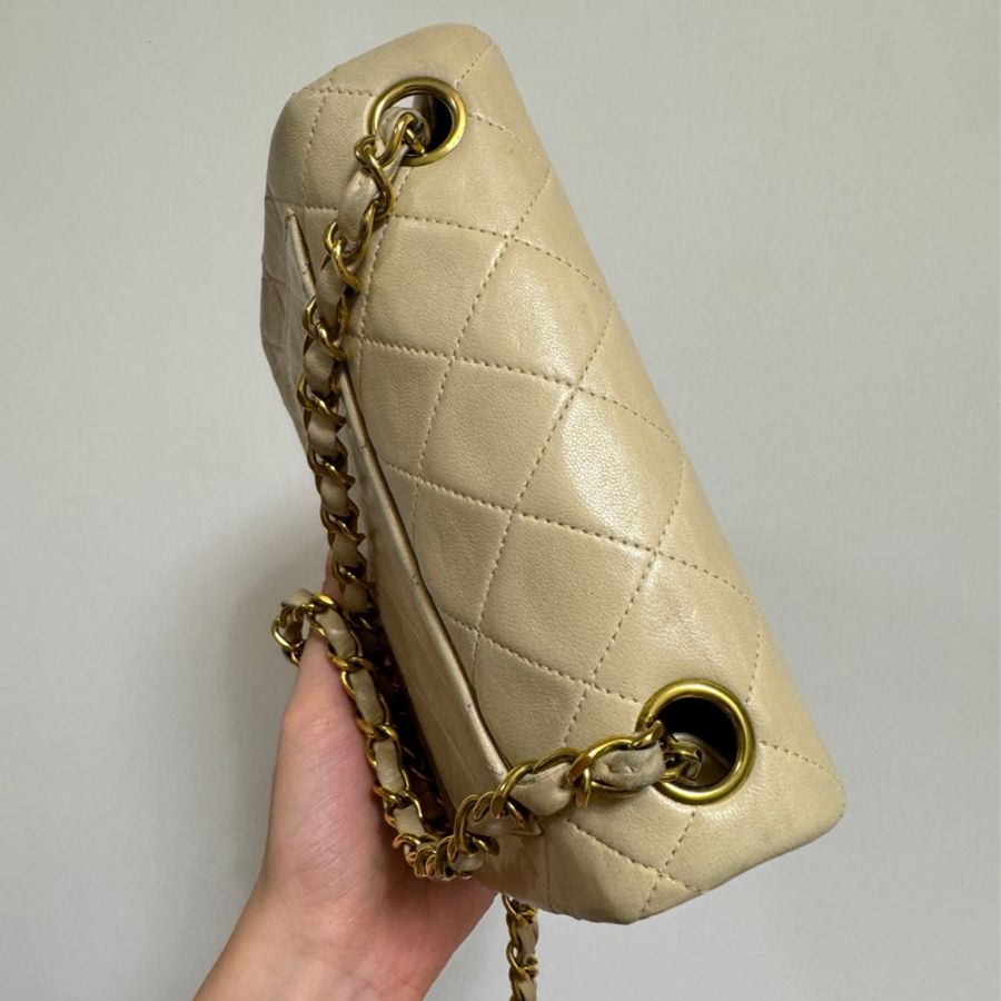 香奈兒中古小方胖Chanel Vintage bag mini square 17cm-5
