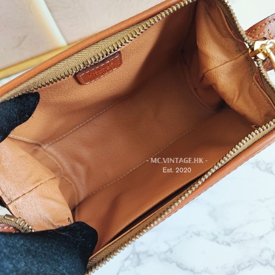 CELINE Vintage Macadam Pouch 中古 老花 雲朵包 化妝包-16
