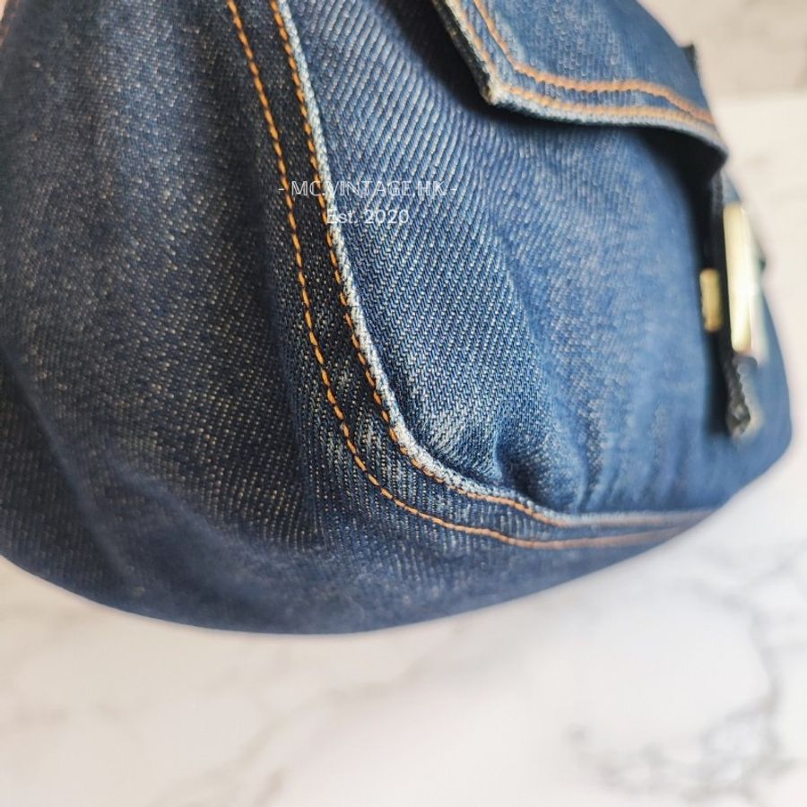 FENDI Denim Shoulder Bag 牛仔布 腋下包 肩背包-16
