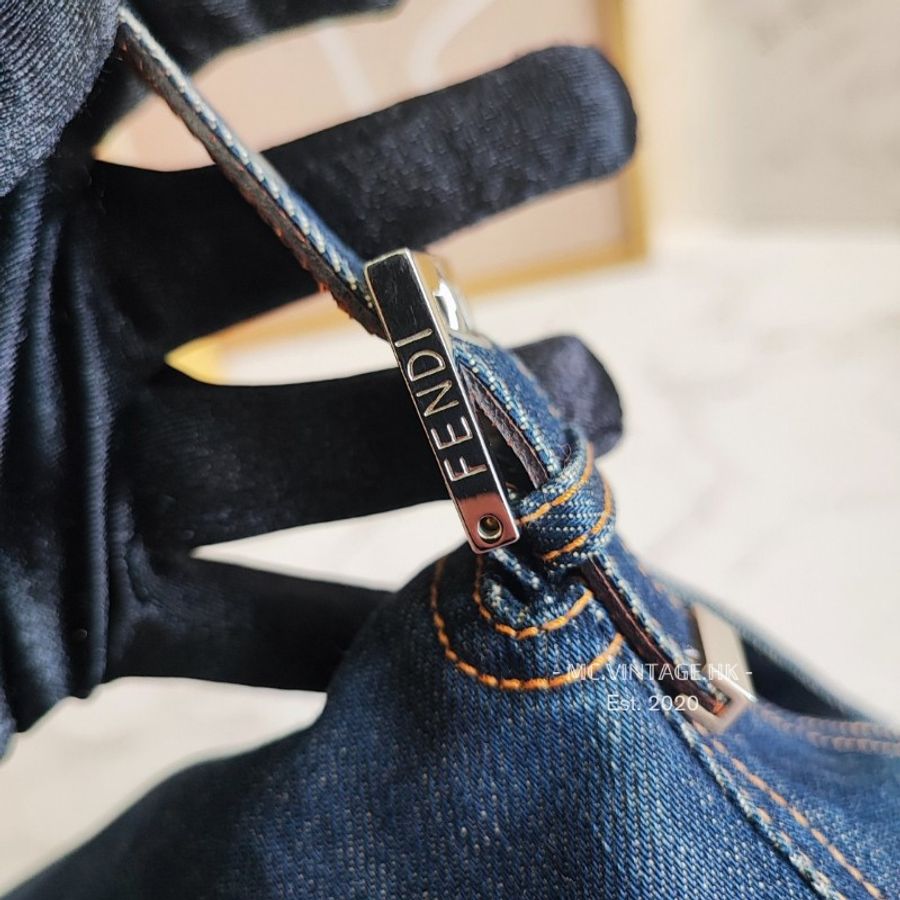 FENDI Denim Shoulder Bag 牛仔布 腋下包 肩背包-19