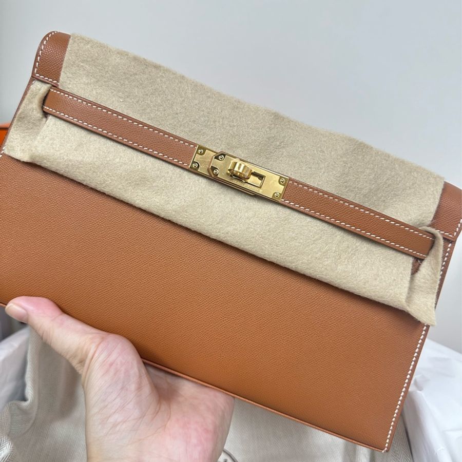 Hermes Kelly Elan Gold GHW stamp B 金金 預訂貨品-0