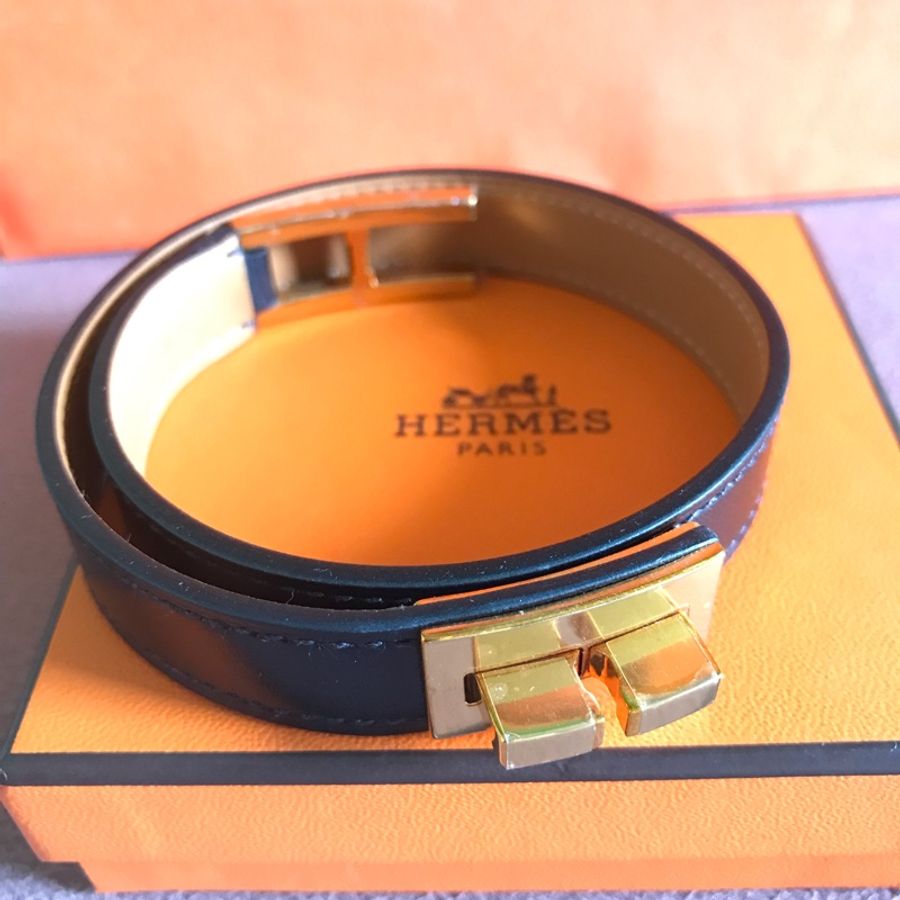 愛馬仕H皮革手環Hermes手環愛馬仕金釦手環-11