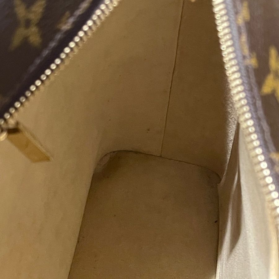 LV老花拉鍊式大托特包-17
