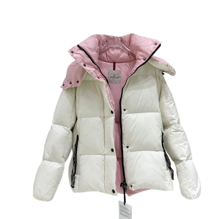 MONCLER Parana 白/粉羽绒服-1