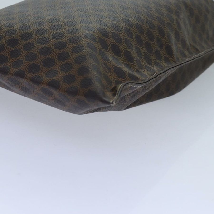 【日本直送】CELINE Macadam帆布手拿包 PVC棕色 正品 71887-6