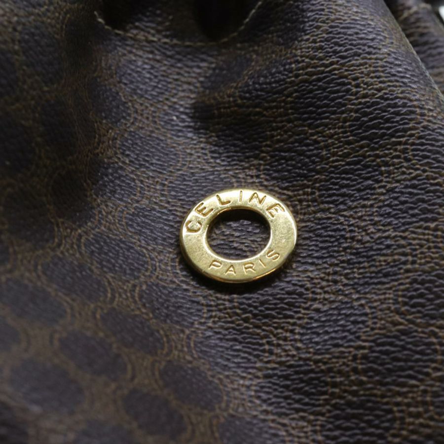 【日本直送】CELINE Macadam帆布手拿包 PVC棕色 正品 71887-7