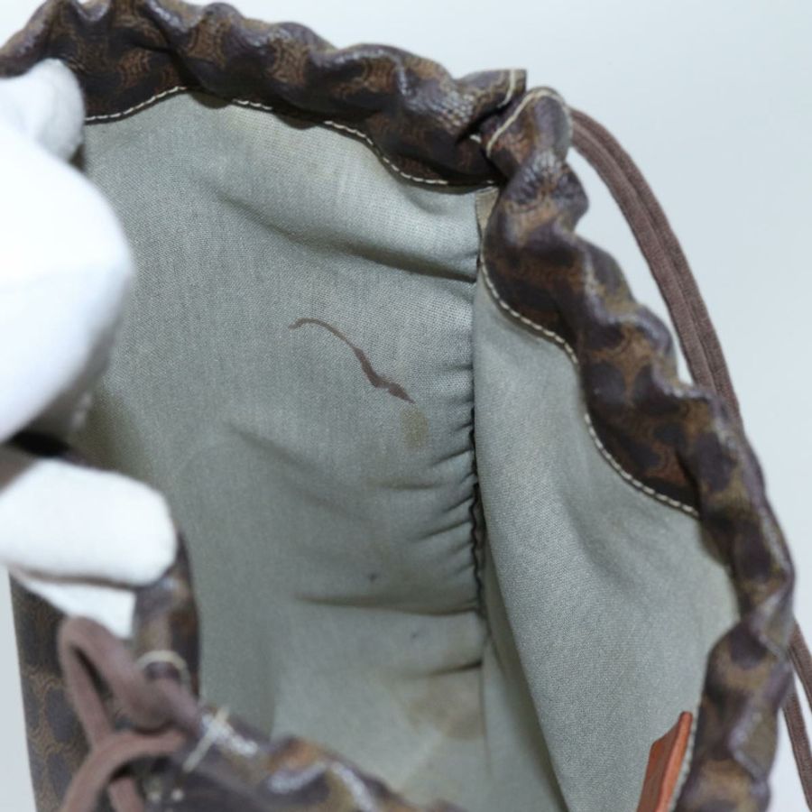 【日本直送】CELINE Macadam帆布手拿包 PVC棕色 正品 71887-10