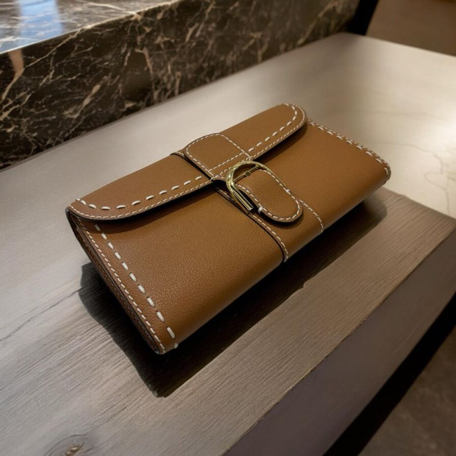 DELVAUX Brillant Long Wallet Chain 長夾鏈包/駝-3