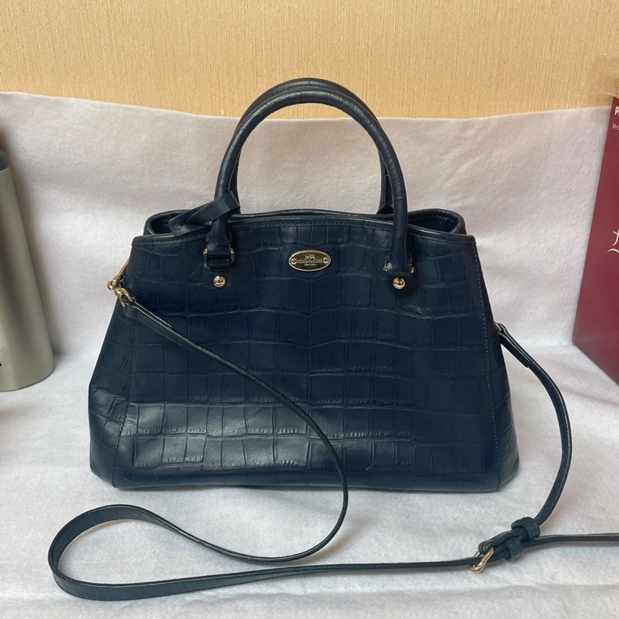 Coach 鱷魚皮紋路 肩背包 斜背包-15