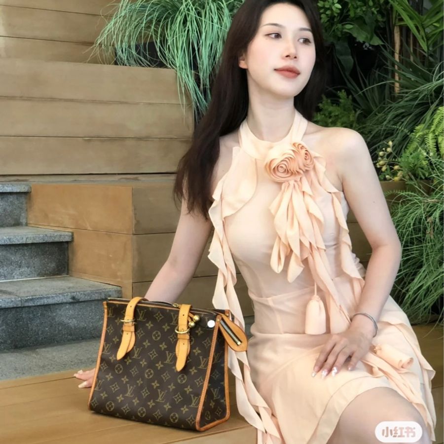 LV 現貨 M40007 絕版 豆豆包 金球包 肩背 012-12