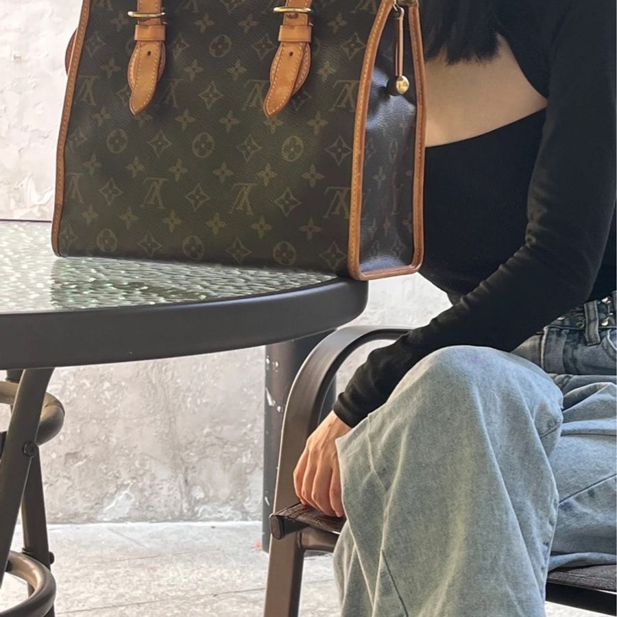 LV 現貨 M40007 絕版 豆豆包 金球包 肩背 012-13