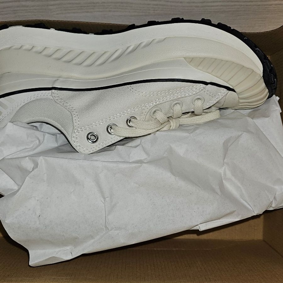 ☆☆近新閒置品☆☆ CONVERSE 休閒鞋 Chuck 70 AT-CX 男鞋 女鞋 米白 黑 1970 帆布 厚底 增高 三星標-0