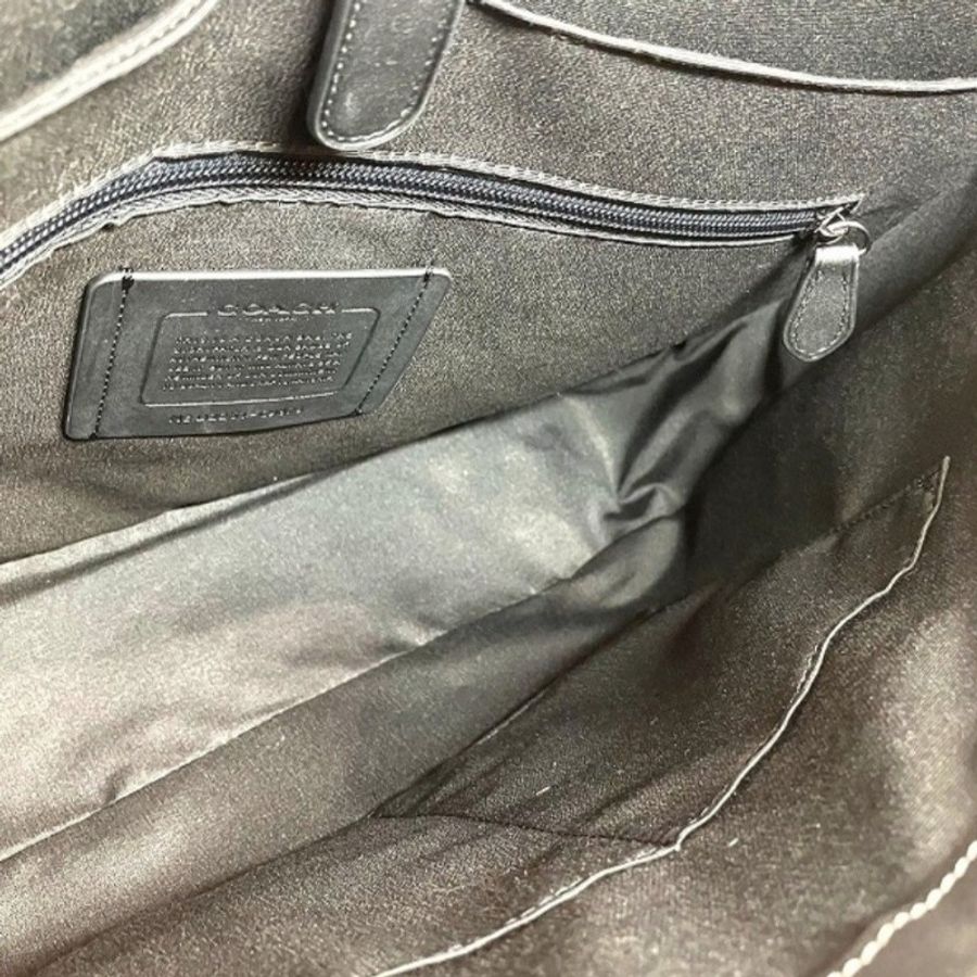 ☆☆近新閒置品☆☆【COACH】SULLIVAN經典Logo文件/公事包/筆電包/商務包-/炭黑色/黑色(C9873)-4