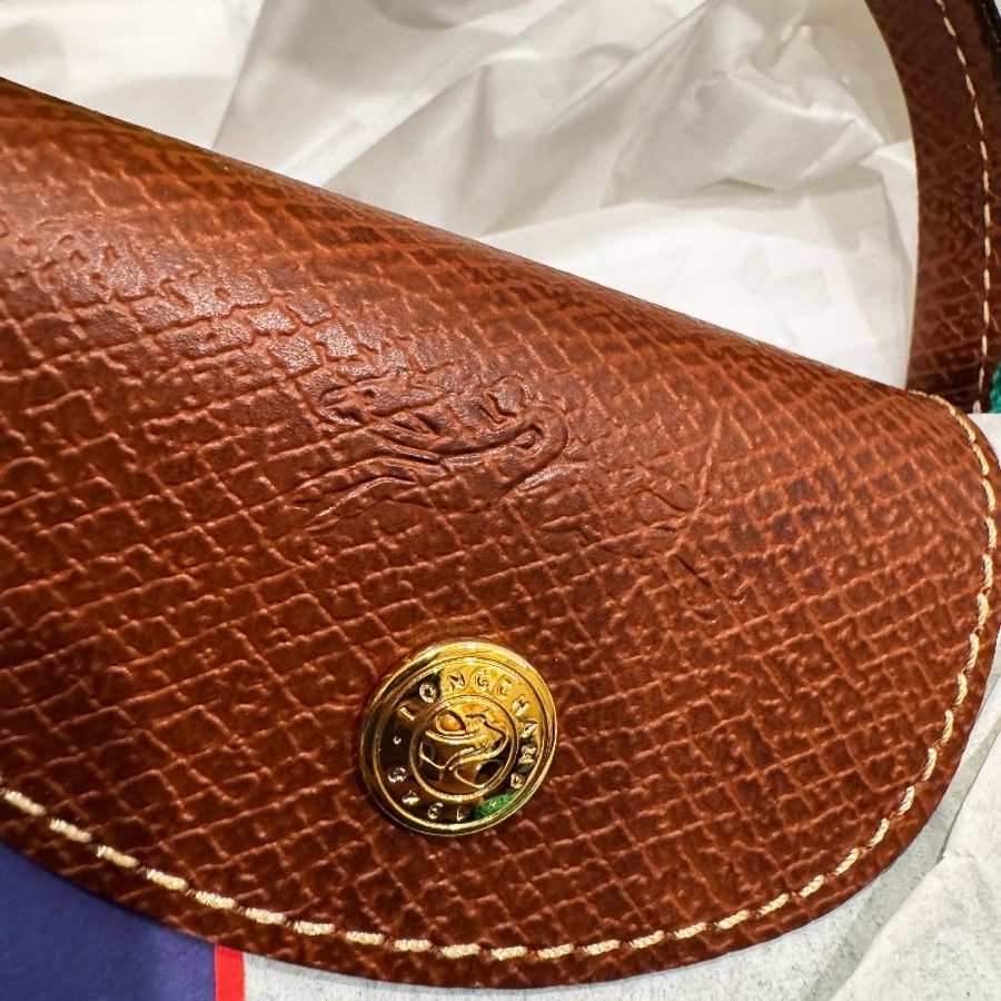 LONGCHAMP LE PLIAGE FILET L MESH BAG 漁網包 網兜包 編織包 綠色 全新-3