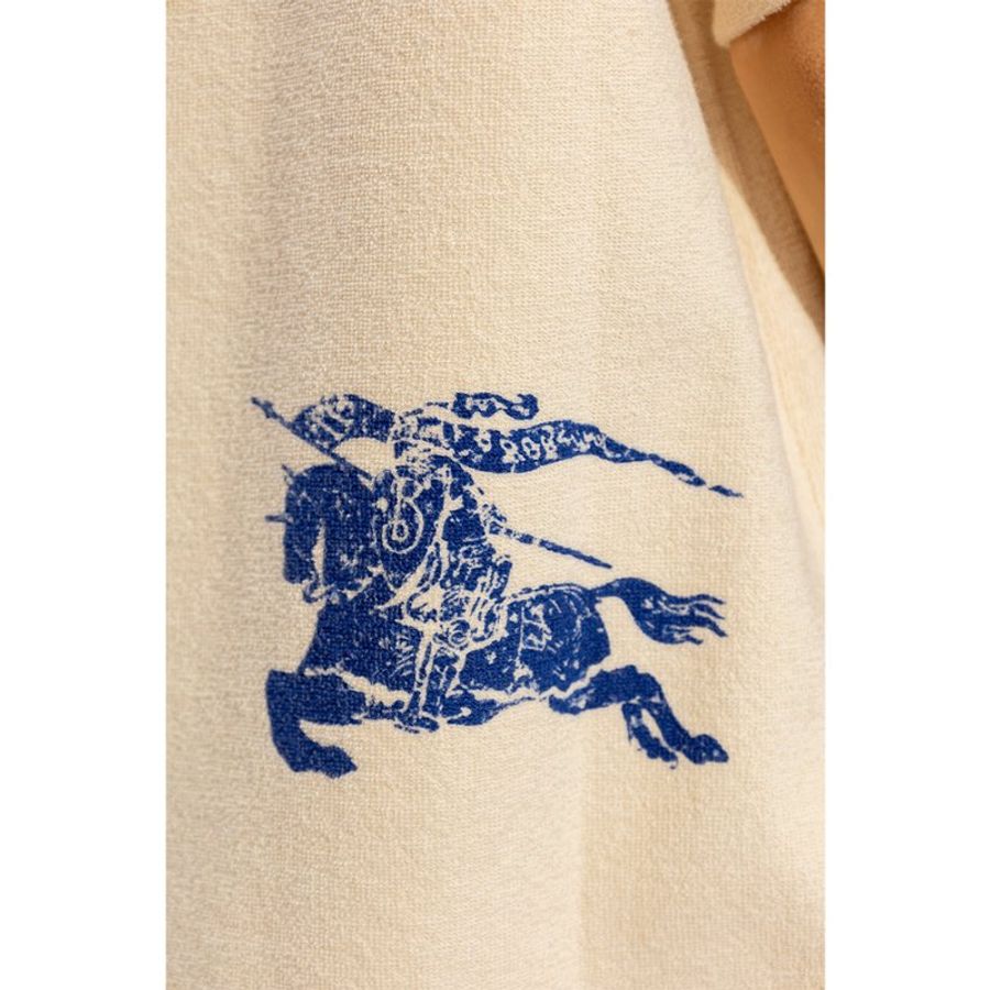 * Burberry Cotton Towelling T-Shirt for Women in Calico - 8081314-Calico (Size:S,M,L)-3