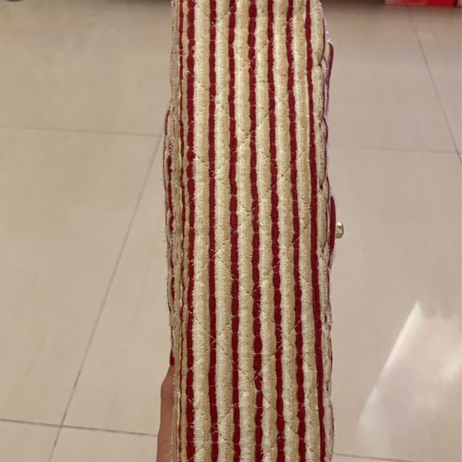 Chanel 橫條CF 毛呢25cm-4
