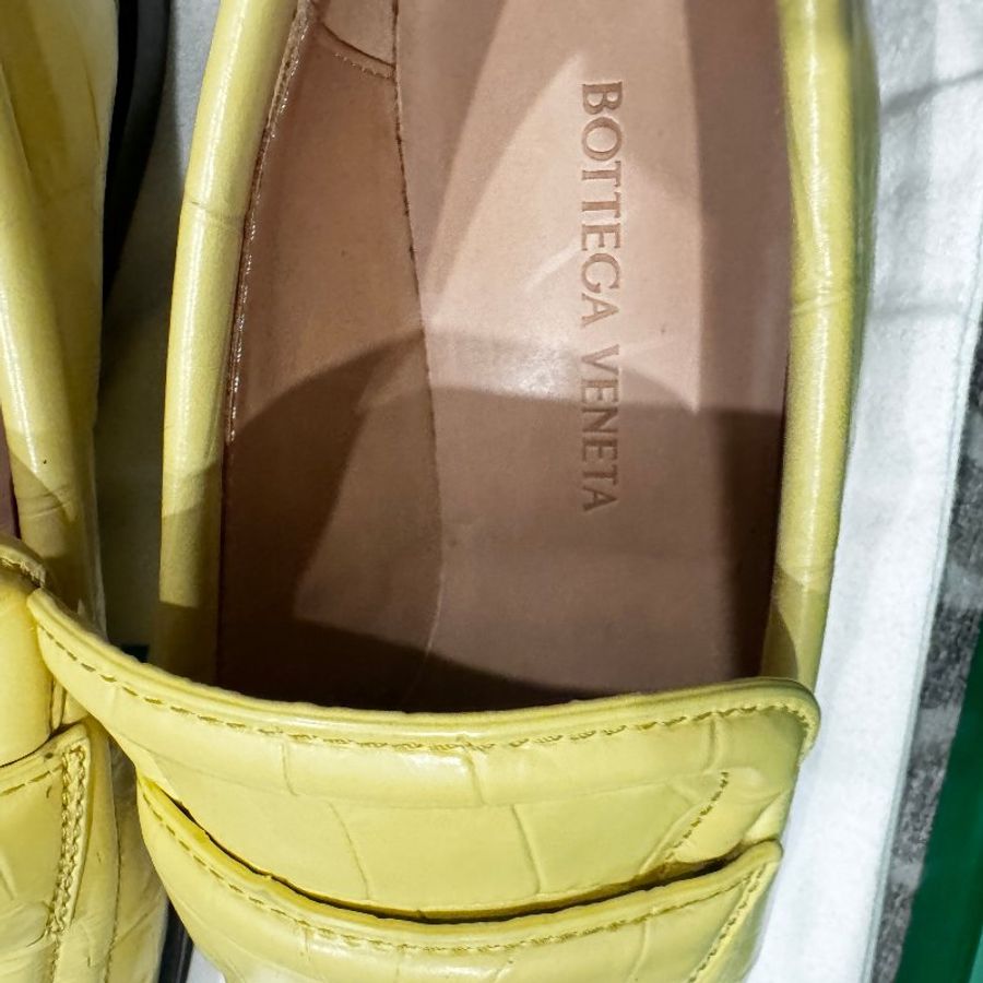 Bottega Veneta BV BOTTEGA VENETA 淺黃色 平交鞋 夏天美  36-5
