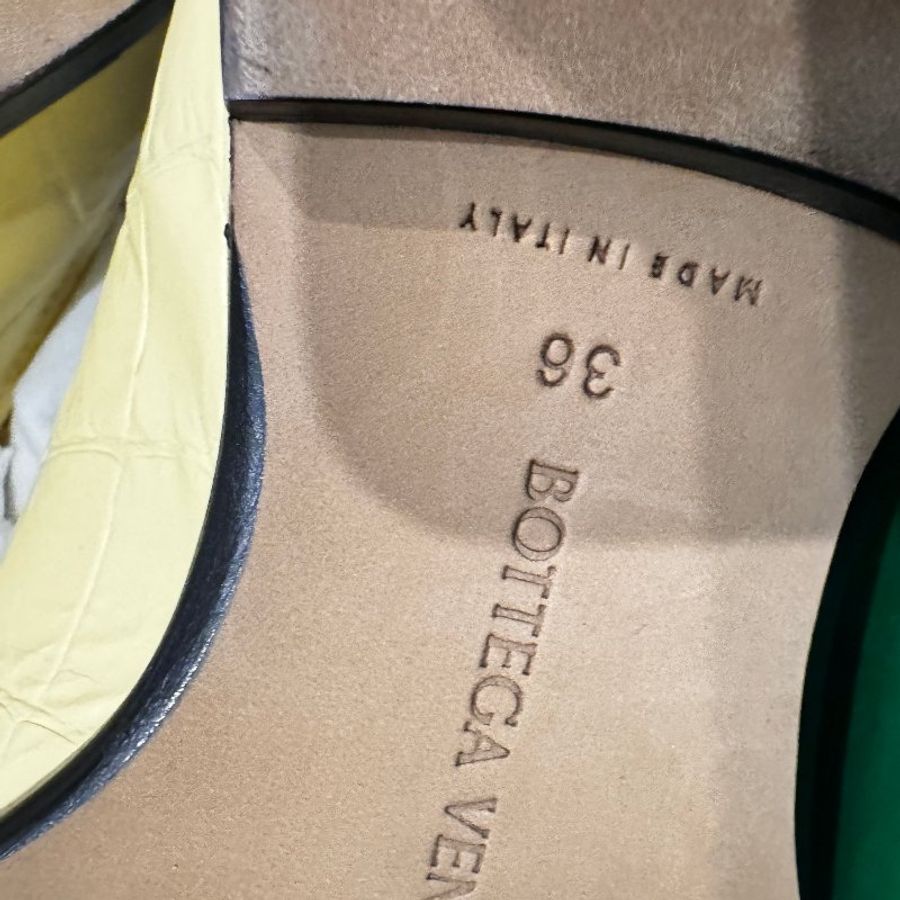 Bottega Veneta BV BOTTEGA VENETA 淺黃色 平交鞋 夏天美  36-6