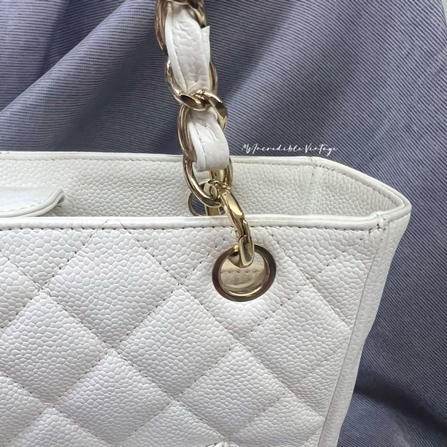 Chanel Petite White Bag PST 白金荔枝皮袋-18