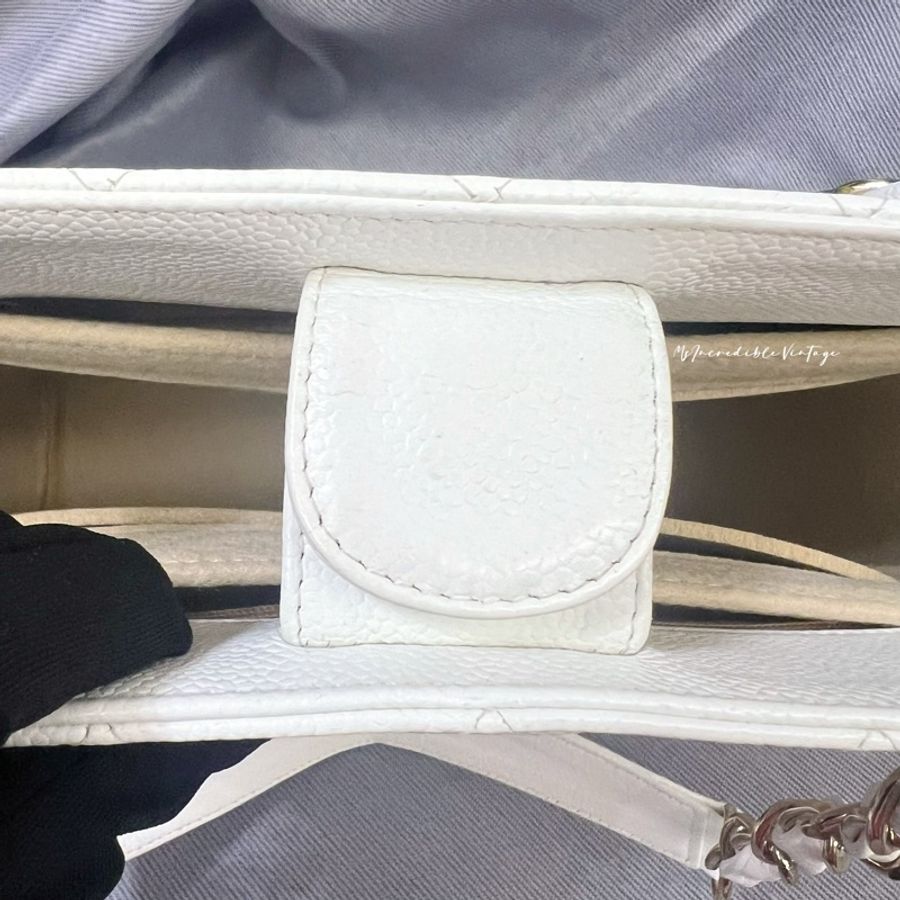 Chanel Petite White Bag PST 白金荔枝皮袋-26