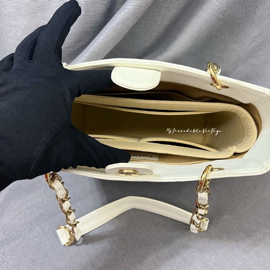Chanel Petite White Bag PST 白金荔枝皮袋-28