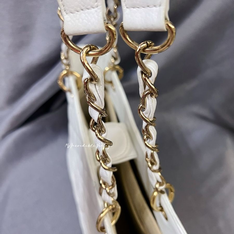 Chanel Petite White Bag PST 白金荔枝皮袋-35