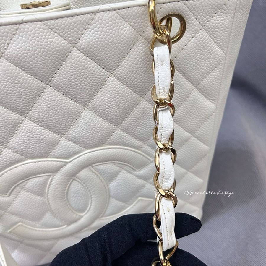 Chanel Petite White Bag PST 白金荔枝皮袋-37