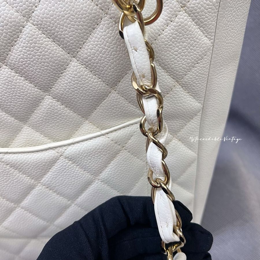 Chanel Petite White Bag PST 白金荔枝皮袋-39