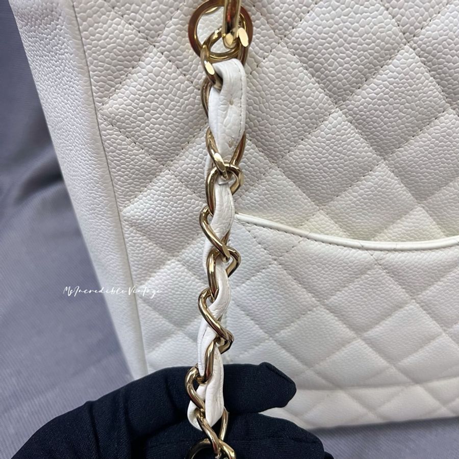 Chanel Petite White Bag PST 白金荔枝皮袋-40
