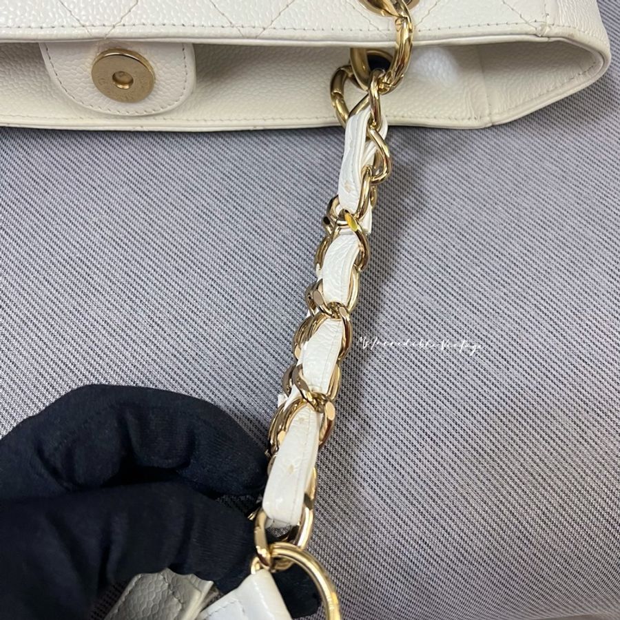 Chanel Petite White Bag PST 白金荔枝皮袋-42